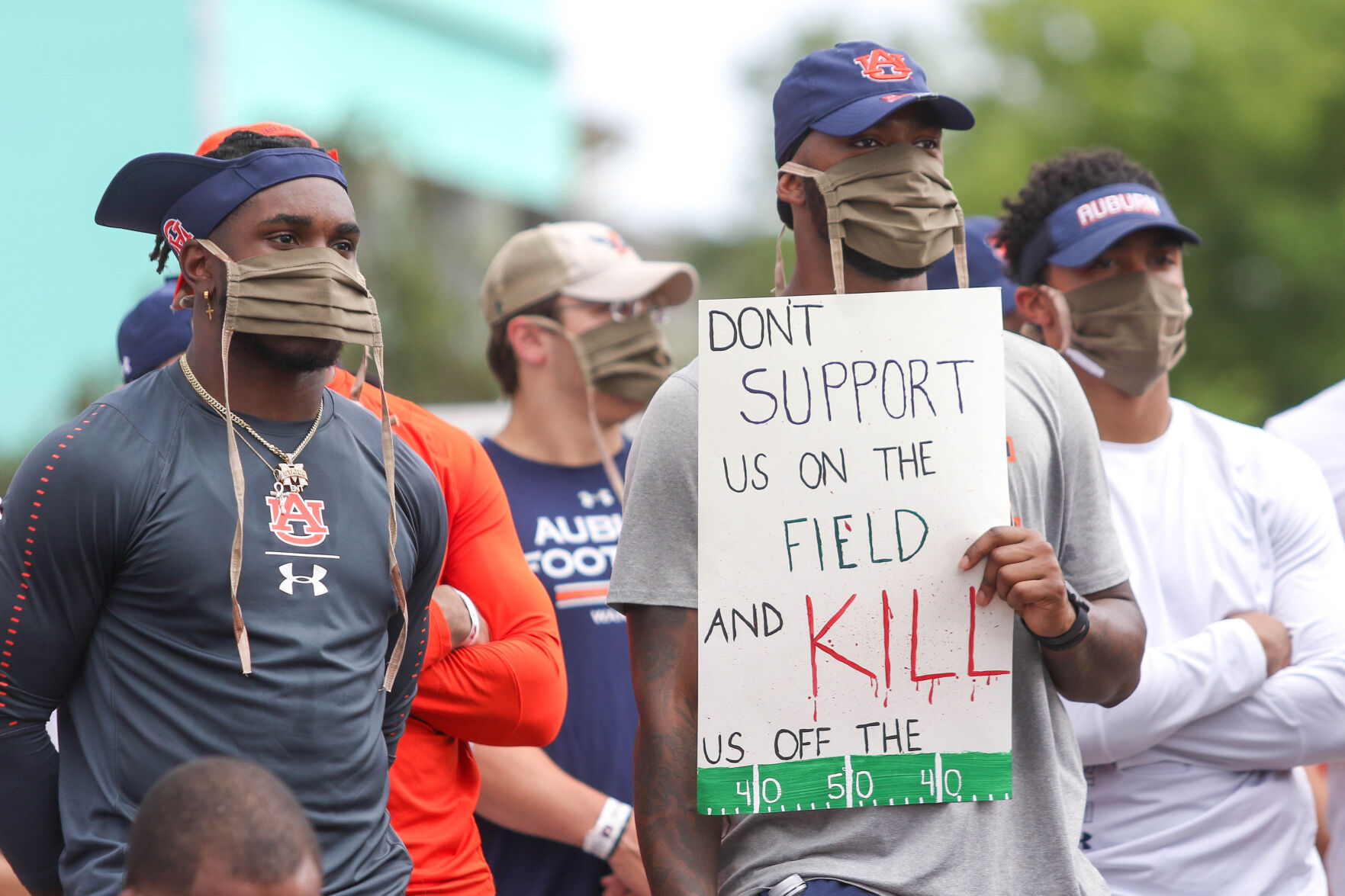 Auburn Students & Community for Change protest and march